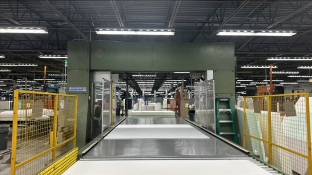 Fecken Kirfel, F52, 1999, CNC Vertical Foam Cutting Machine, 50" Cut Height, 2300mm Working Width