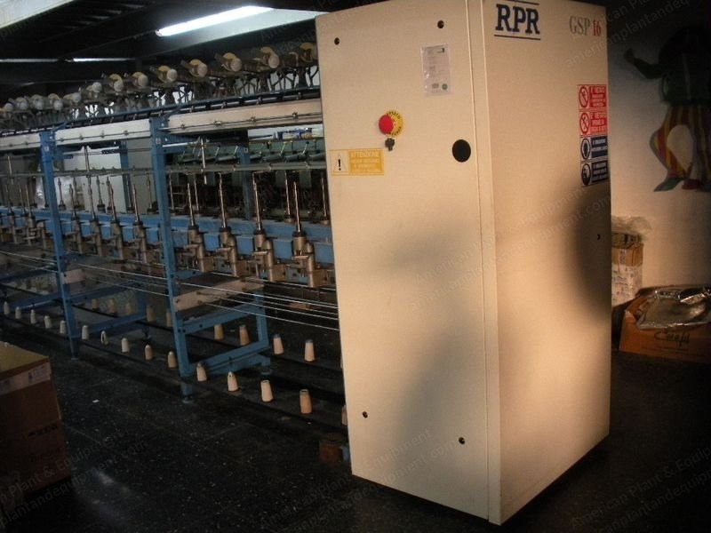 RPR GSP16 Covering Machine and Ratti CN Pirn Winder, 2002, 60 Spindles, 24 Heads