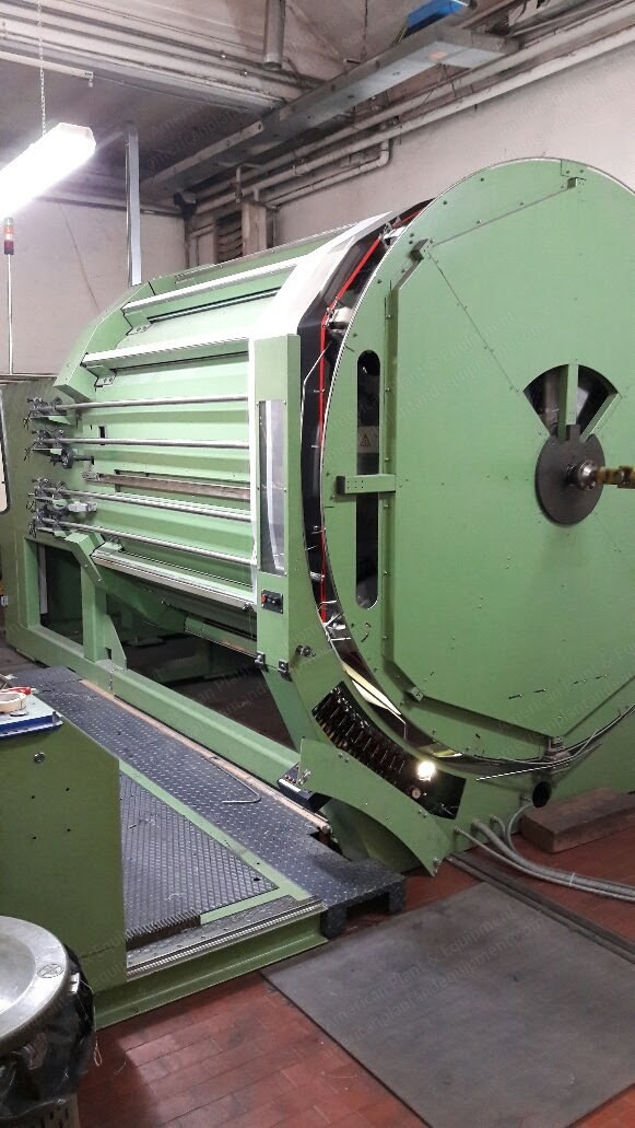 Karl Mayer, Rot-O-Matic 2, 1999, 2250mm Width, Rotary Creel 12 Colors, Double Beaming
