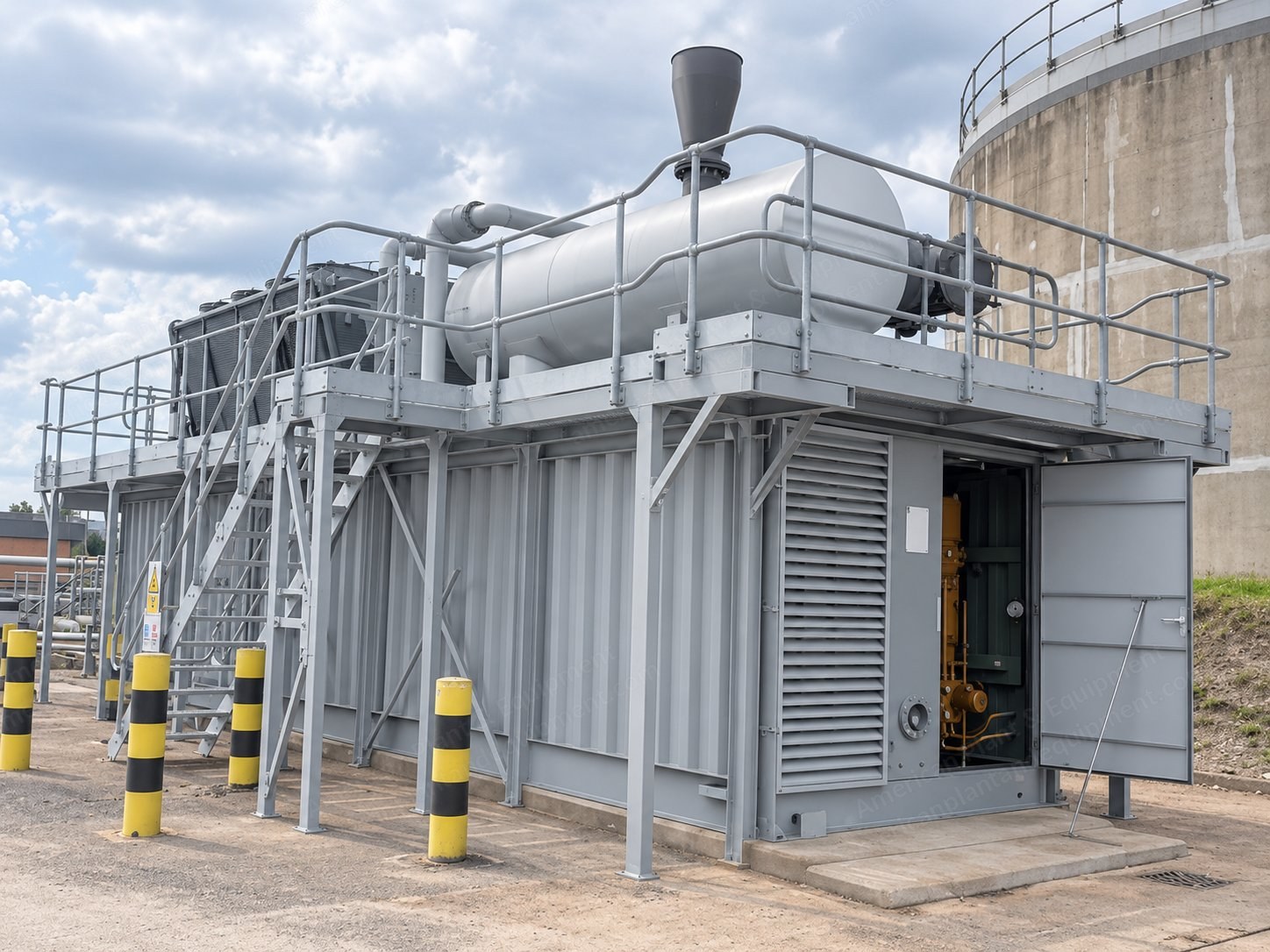 Jenbacher, J316, 2008, 834 kW Bio Gas Generator Set, Containerized, 50 Hz