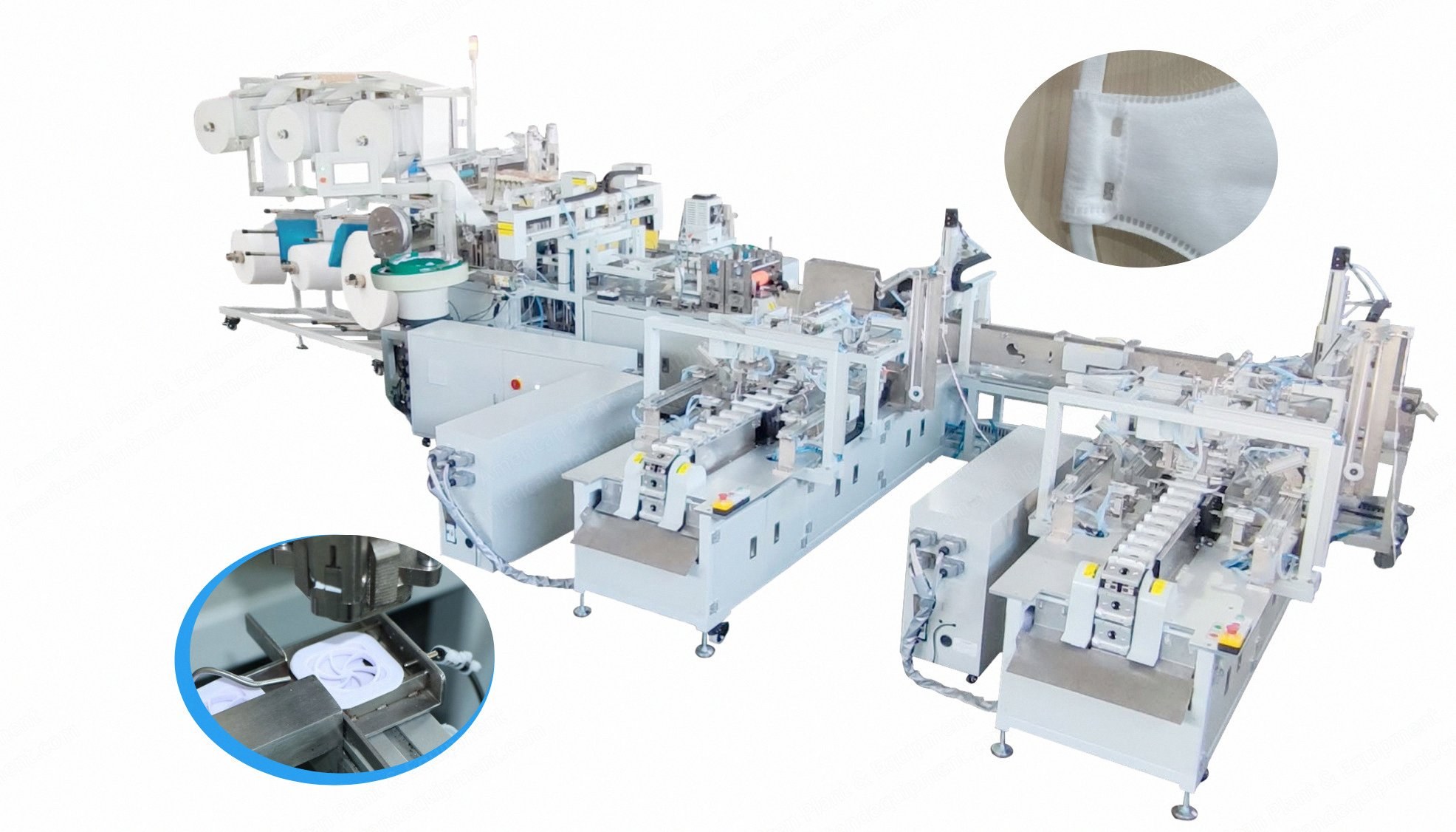 NovaStar, PSM-A-S+2LW-D-I-SC-UI2-SI-CH-3P380, Automatic Fish Mask One to Two Production Line, 5 Layers, Max. 20 pcs/min