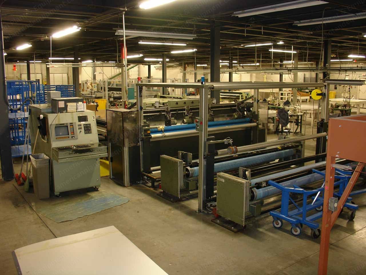 Kaybe Textile, 120" Multiblade Slitter and Stacking System, Panel Cutter