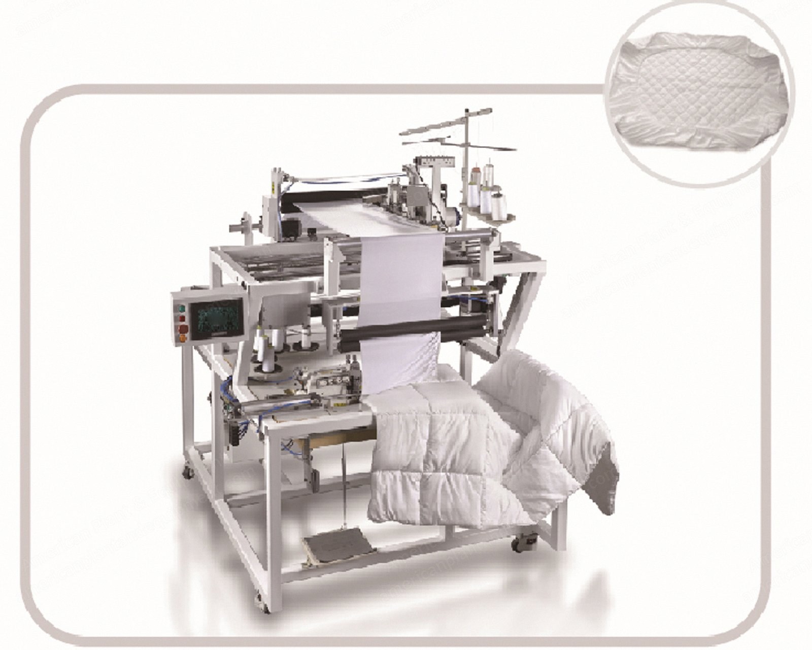 NovaStar, BW184, New, Automatic Fitted Sheet Elastic Ribbon Inserting Machine, 60 to 80 pcs/hr, 3 kW