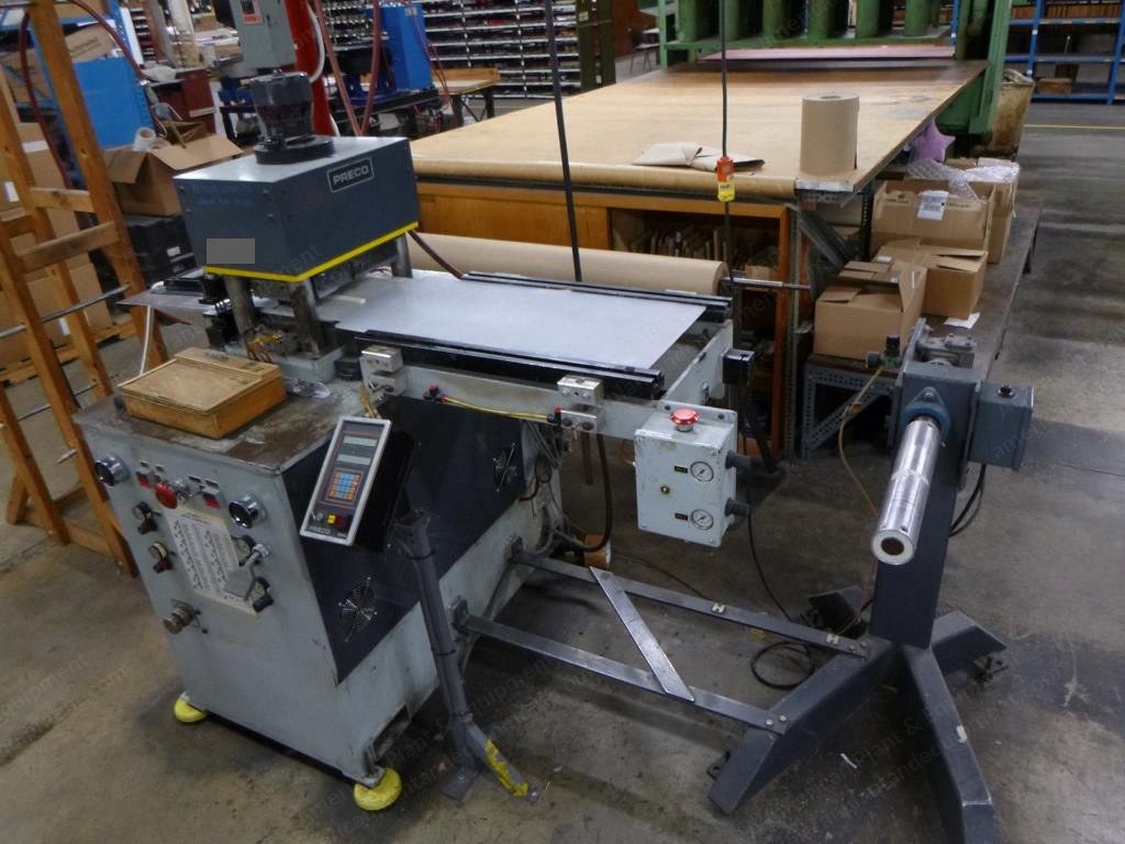 Preco, 1212-L-20, 1989, Die Cutter, 12x12 inch Cutting Area, with Unwind Stand
