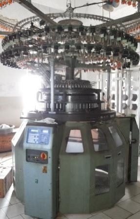 Fukuhara, VXSD3BY, 2001, 30 Inch Diameter, 20 and 28 Gauge, 4 Colors Jacquard Knitting Machine