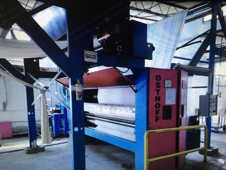 Osthoff, U97/3, 2005, Singeing and Brushing Machine, Working Width 2200mm, 2 Burners