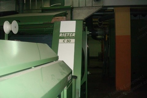 Rieter, R1, 1995, Complete Open End Spinning Plant, 12x R1 4624 Spinning Machines, 18x C50 Cards