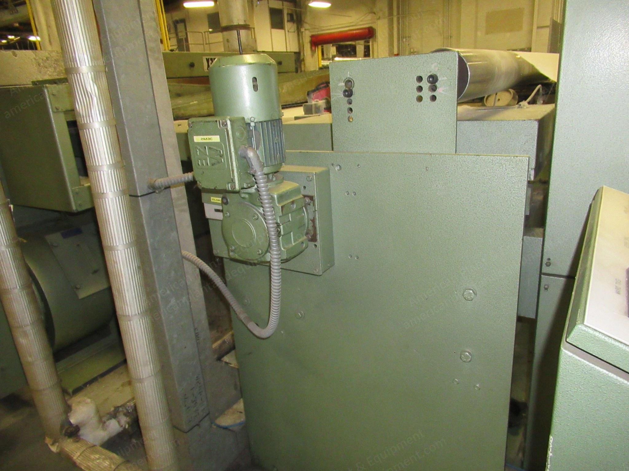 Monforts Tenter Frame, 1993, 3 Zone, Gas Heated, 16 Roll Accumulator