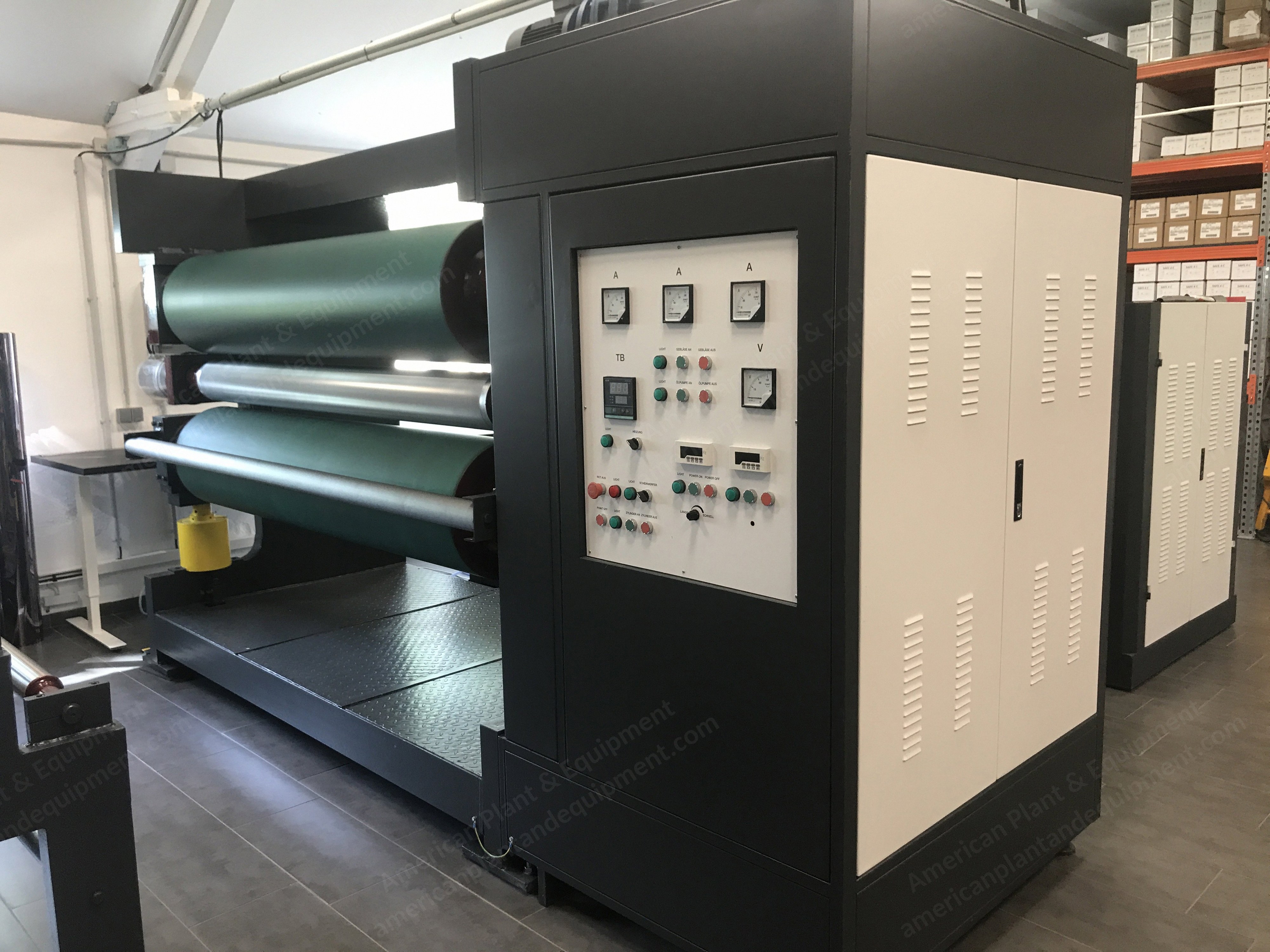 NovaStar, DG563, 2017, Three Roll Embossing Calender, Working Width 1830mm, 20 kW