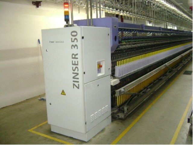 Zinser, RM 350, 2002, Ring Spinning Machine, 1200 Spindles, 51mm Ring Diameter, Suessen Elite Compact SE