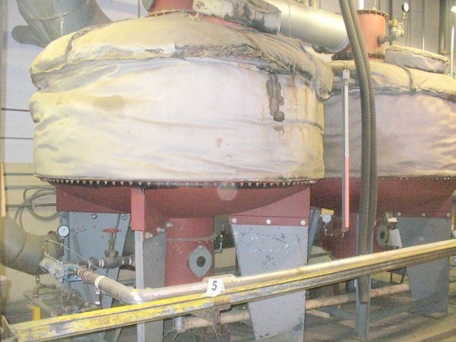 Vic, 584, Herasite Coated Carbon Absorption Solvent Recovery Bowls with Heat Exchanger, Chiller Loop, and Tanks