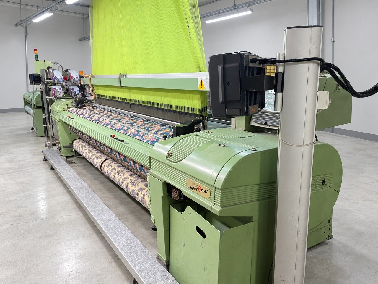 Somet, Super Excel, 2000, Jacquard Rapier Weaving Looms, 320 cm (126 in) Width, 8 Colors, Staubli CX870 Jacquard