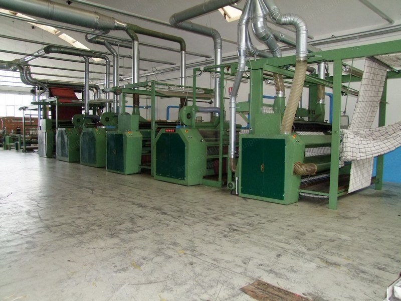 Comet, Complete Line for the Finishing of Fake Artificial Fur, 1990, 2200mm Working Width