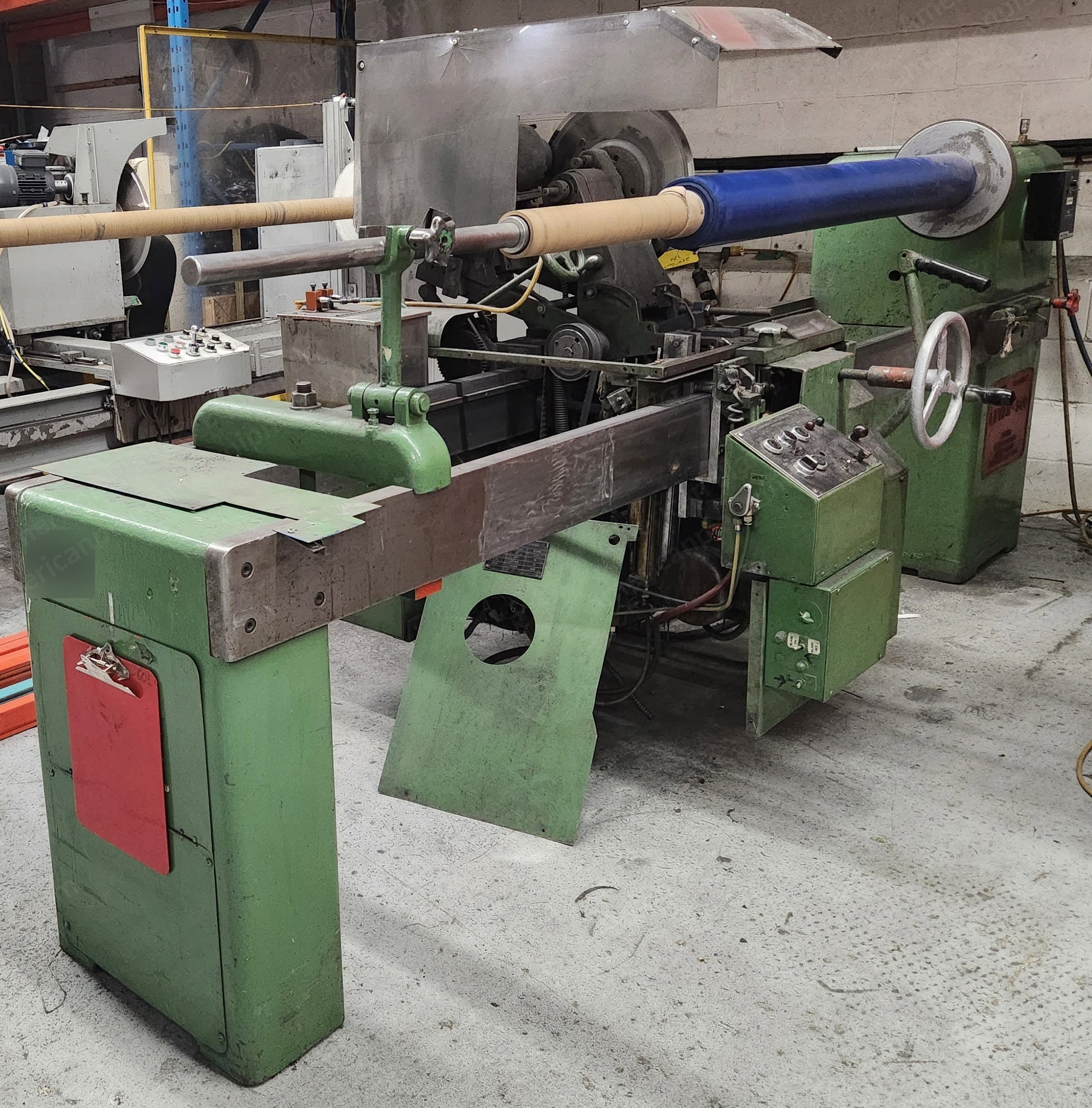 Lever, Model 500, 72" Automatic Baloney Slitter, 18" Max Blade, 14" Max Roll OD