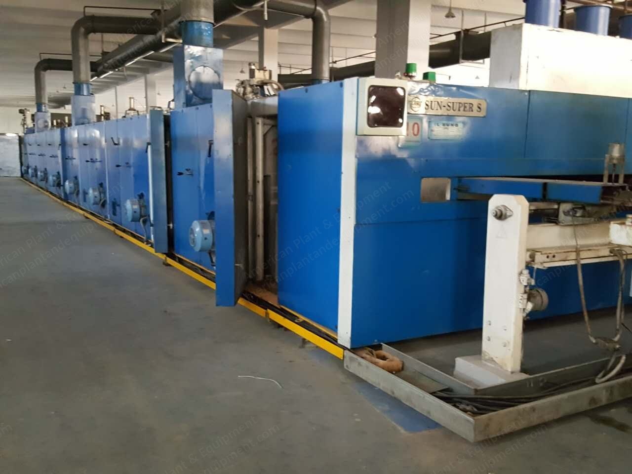 Il Sung Stenter, 3200mm to 3600mm, 9 to 10 Chambers, Gas Heated