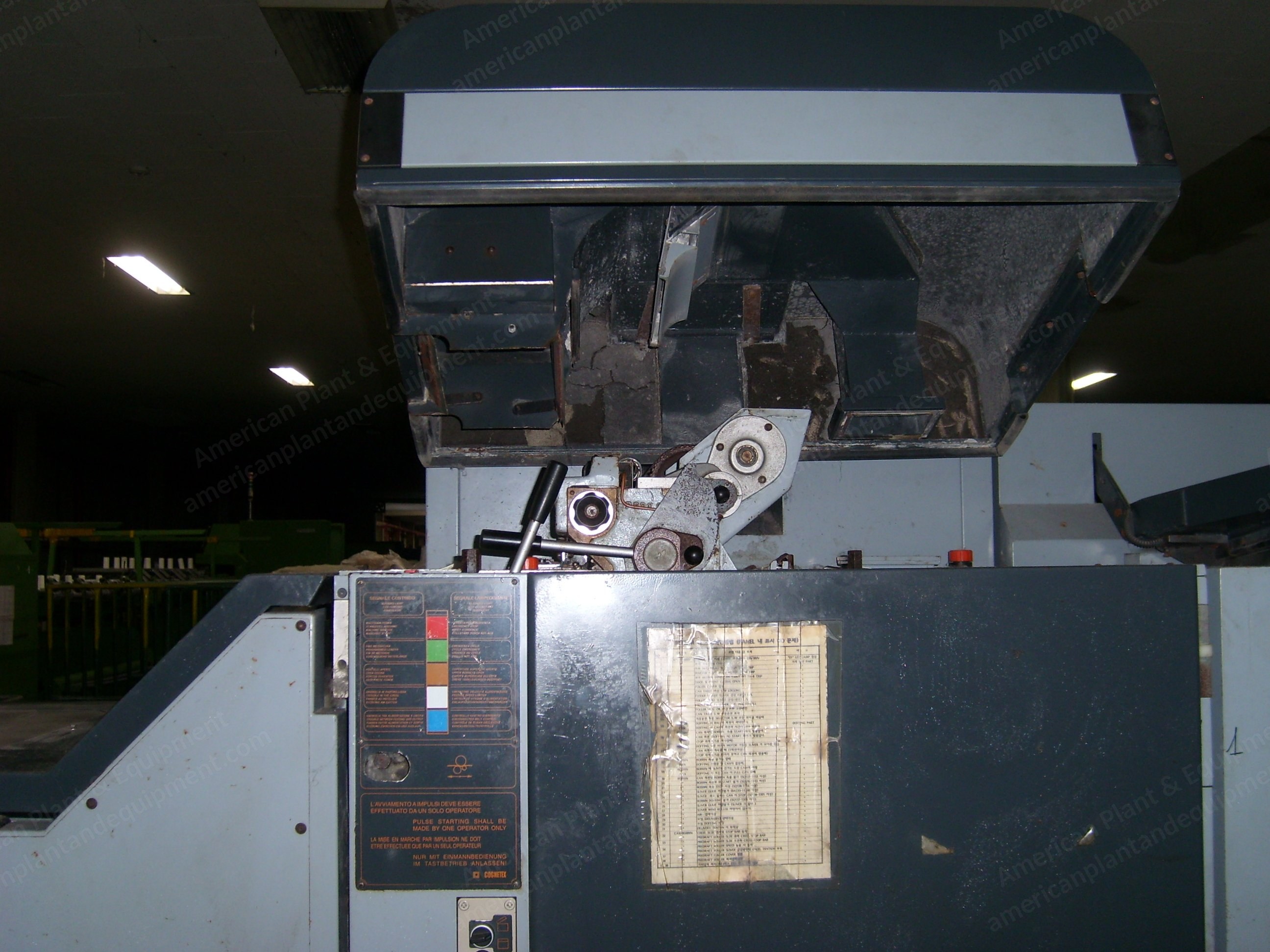 Cognetex, SMC-420-11B, 1996, Mixing Gill, 16 Can Feeding, Bobbin Delivery