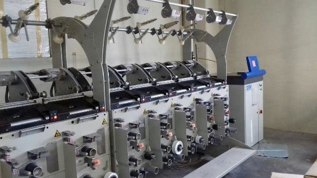 SSM, DP3-C, 2003, 40 Spindles, 8" to 10" Traverse, Cylindrical Winding