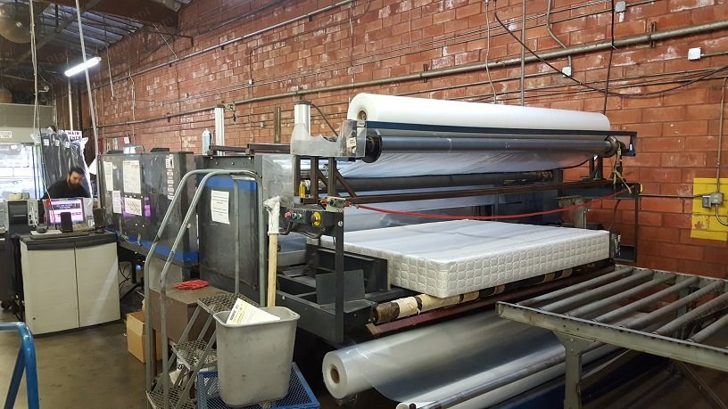 Gribetz Mattress Wrapper, 1994, 88" Bed Width, 15" Max Mattress Height, 220V