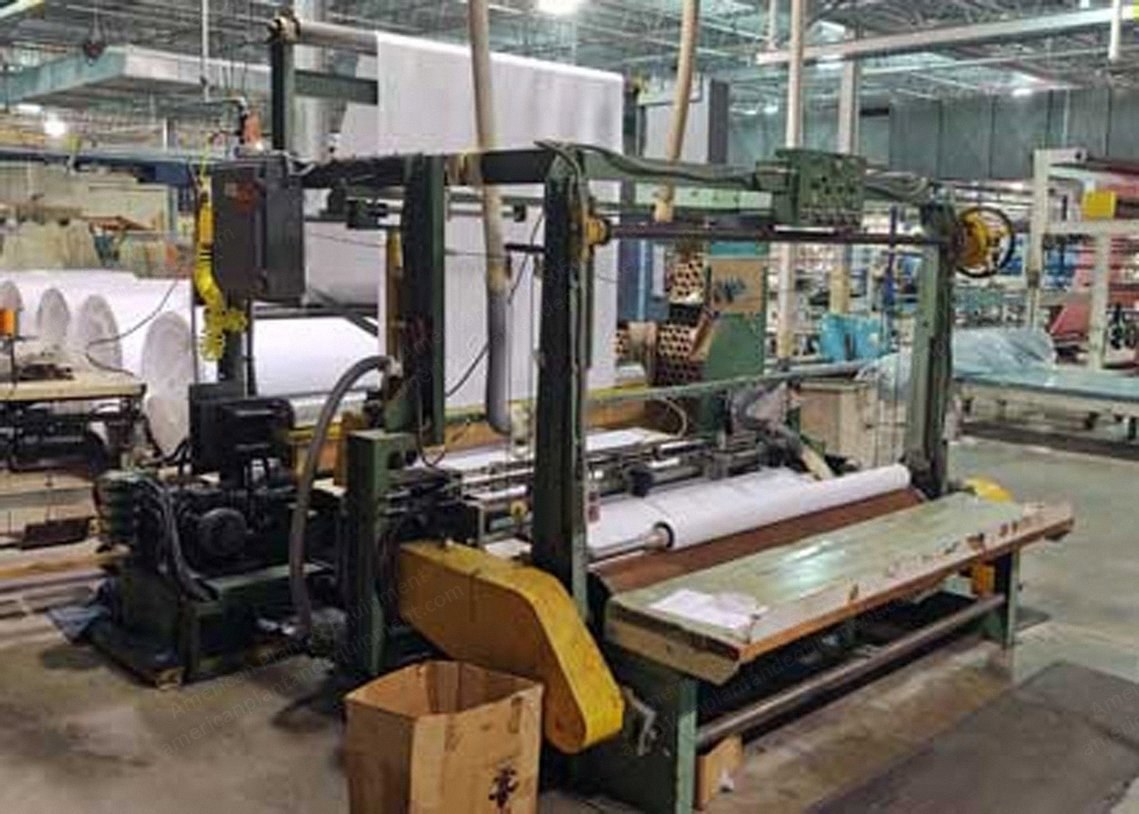 Multi-Blade Slitting Machine, 72" Width, Pneumatic Score Knives, Cradle Unwind, Surface Rewind