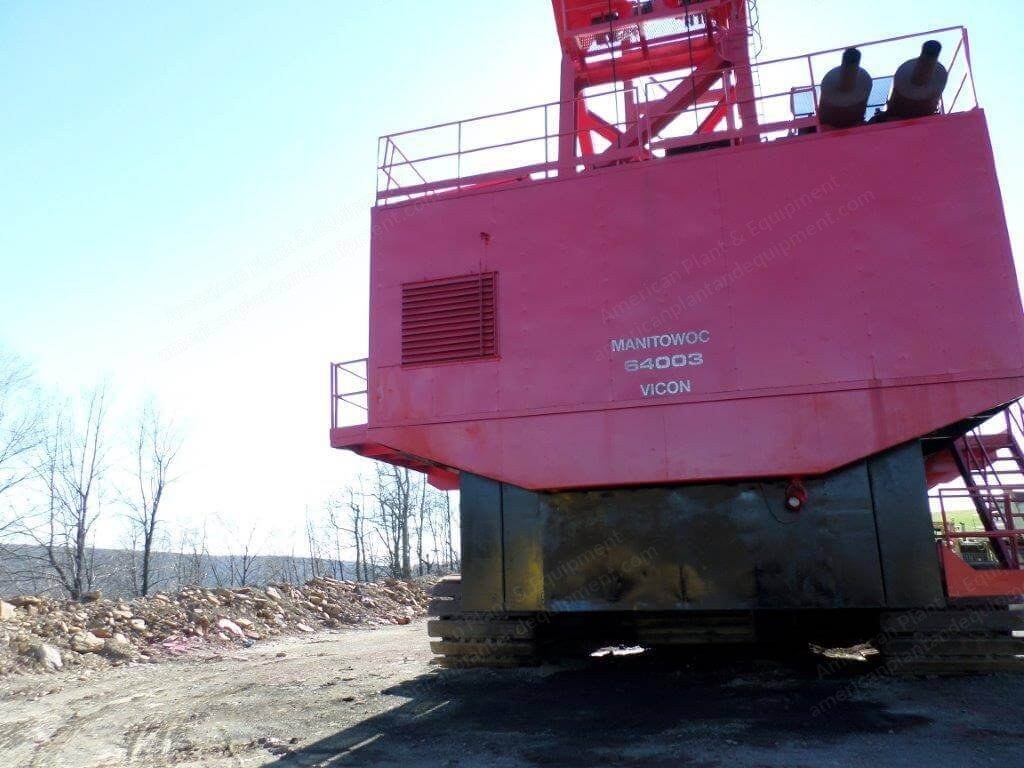 Manitowoc, 6400-3, 1980, Vicon Dragline, 160' Boom, 15 Cubic Yard Bucket