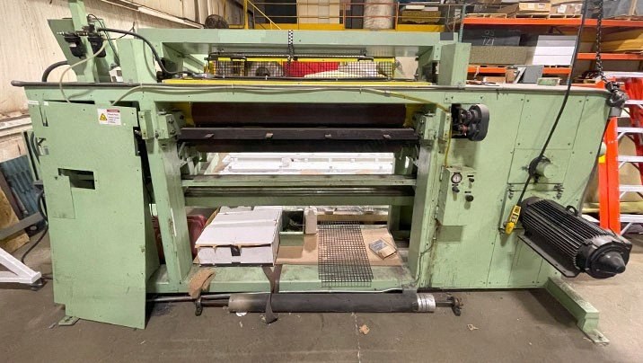 Edge Sweets, RSS-60, 2007, Roll Stock Splitter, 60 Inches Cutting Width, 6 Inches Max Cutting Height