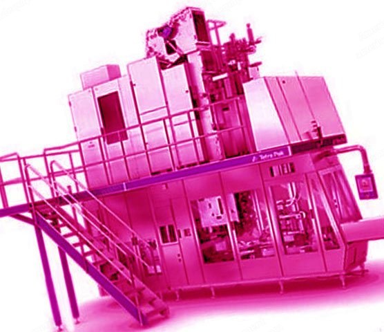 Tetra Pak, A3 Speed 1000 Square Line V400, 2008, 12000 to 15000 Cartons/Hour, Helix ACHX30 Accumulator, Cap 30 Helicap27 Speed Applicator