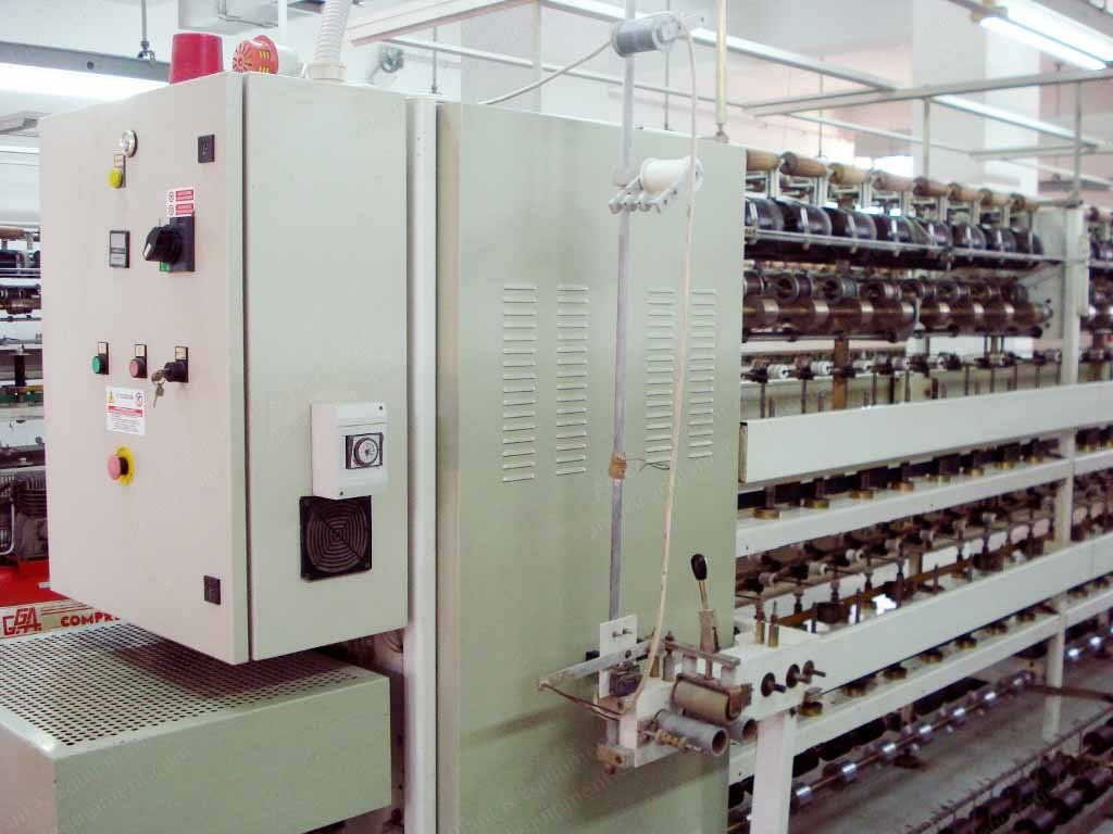 Menegatto, 1500 200 T80, 1998, Double Covering Machine, 160 Spindles, 200mm Spindle Gauge