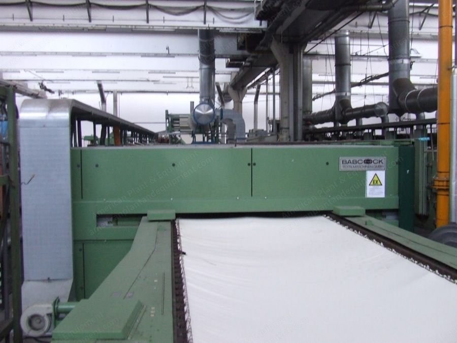Babcock Stenter Machine, 2001, 2200mm Working Width, 6 Chambers, Gas Heated