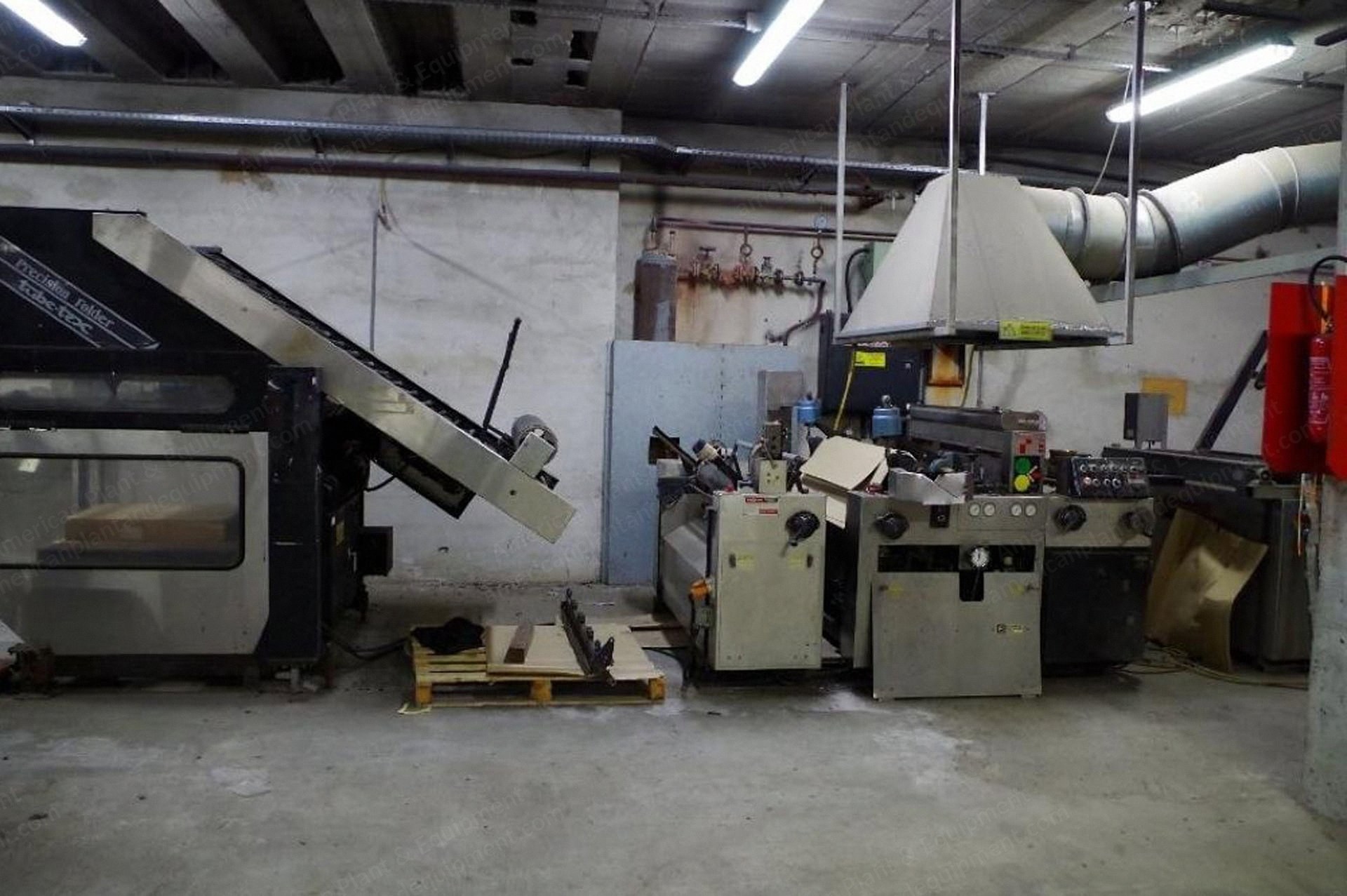 Tubetex, Pak Nit II PN 156-S, 1991, Tubular Compacting Machine, Width 1200mm, Metal Detector, Precision Folder