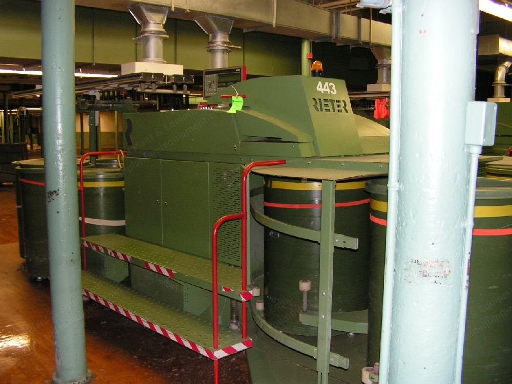 Rieter, D30, 1998/1999, Draw Frames, Can Sizes 18x42" and 30x48", 6 End Creel