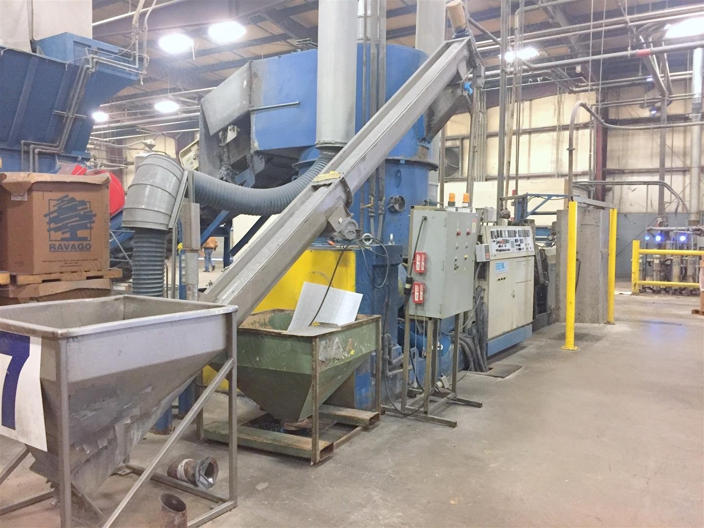 Erema, RGA 160 TVE, 2003, 160mm Screw, 370 kW Extruder Power, with Gala 6 Pelletizer