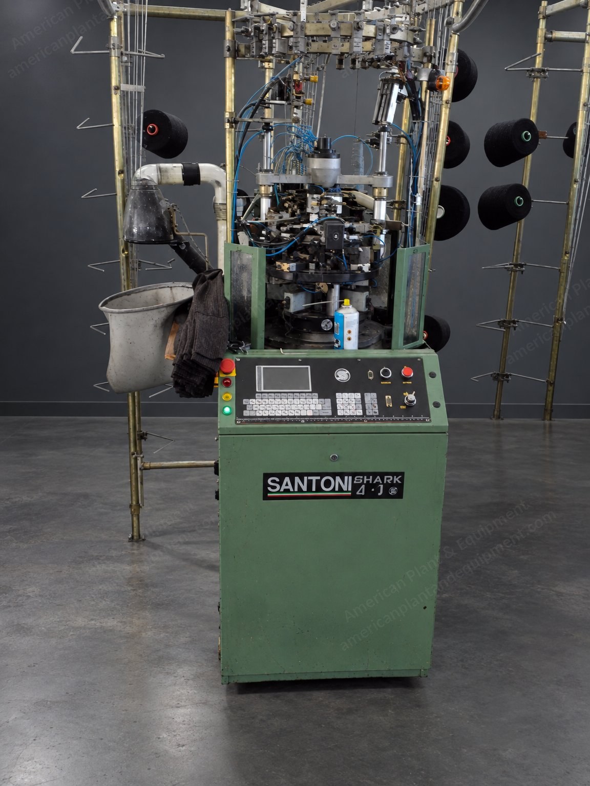 Santoni, Shark J4, 1996, Sock Knitting Machines, 4 in Cylinder, 176 Needles, Gauge 36, 5 Units