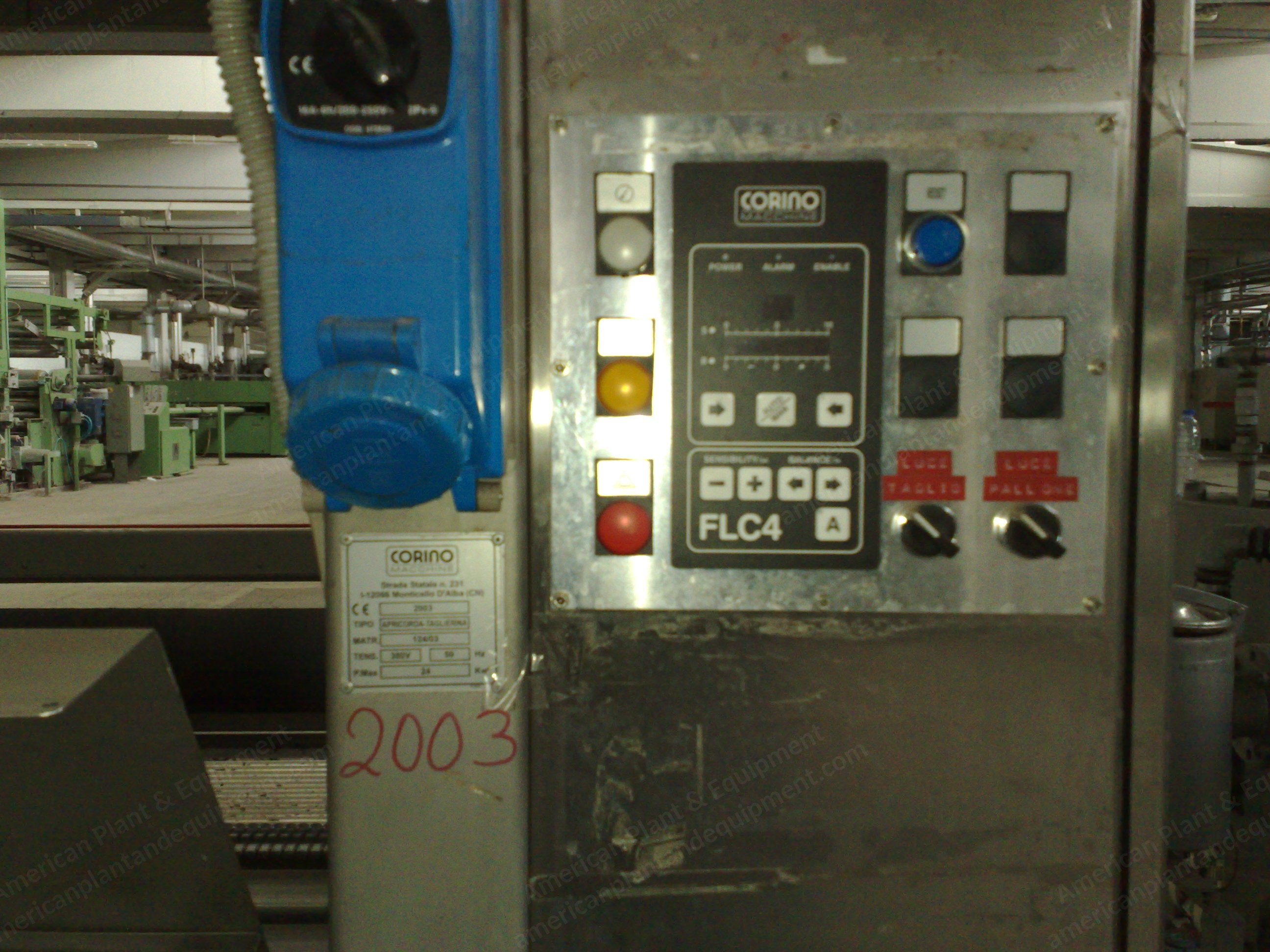 Corino, Rope Opener & Slitter, 2003, 2200mm Working Width, Revolving Trolley, Squeezer
