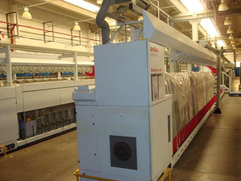 Sant'Andrea, Zinser, Schlafhorst, Complete Worsted Spinning Preparation Line, 1984 to 2007, 5-Passage Preparation, 5x Ring Spinning Machines, 3x Linked Autoconer Winders