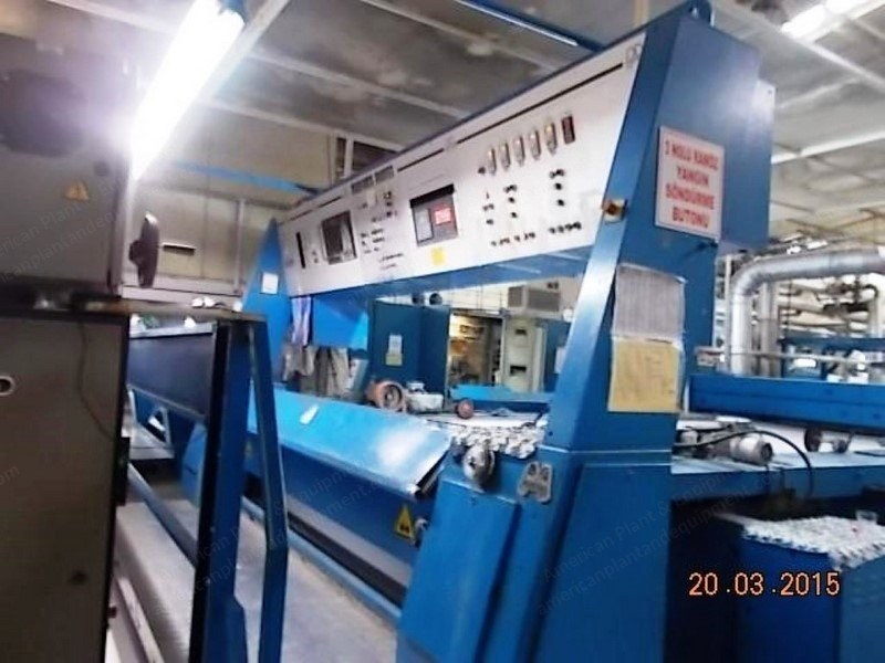 Monforts, Stenter, 1995, 2400mm Working Width, 6 Chambers, Pin and Clip Chain