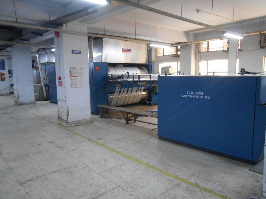 Benninger Zell, A0015462, 1999, Sizing Machine with Techmech Sectional Warper, 1400-2400mm Head Width, 8 Drying Cylinders