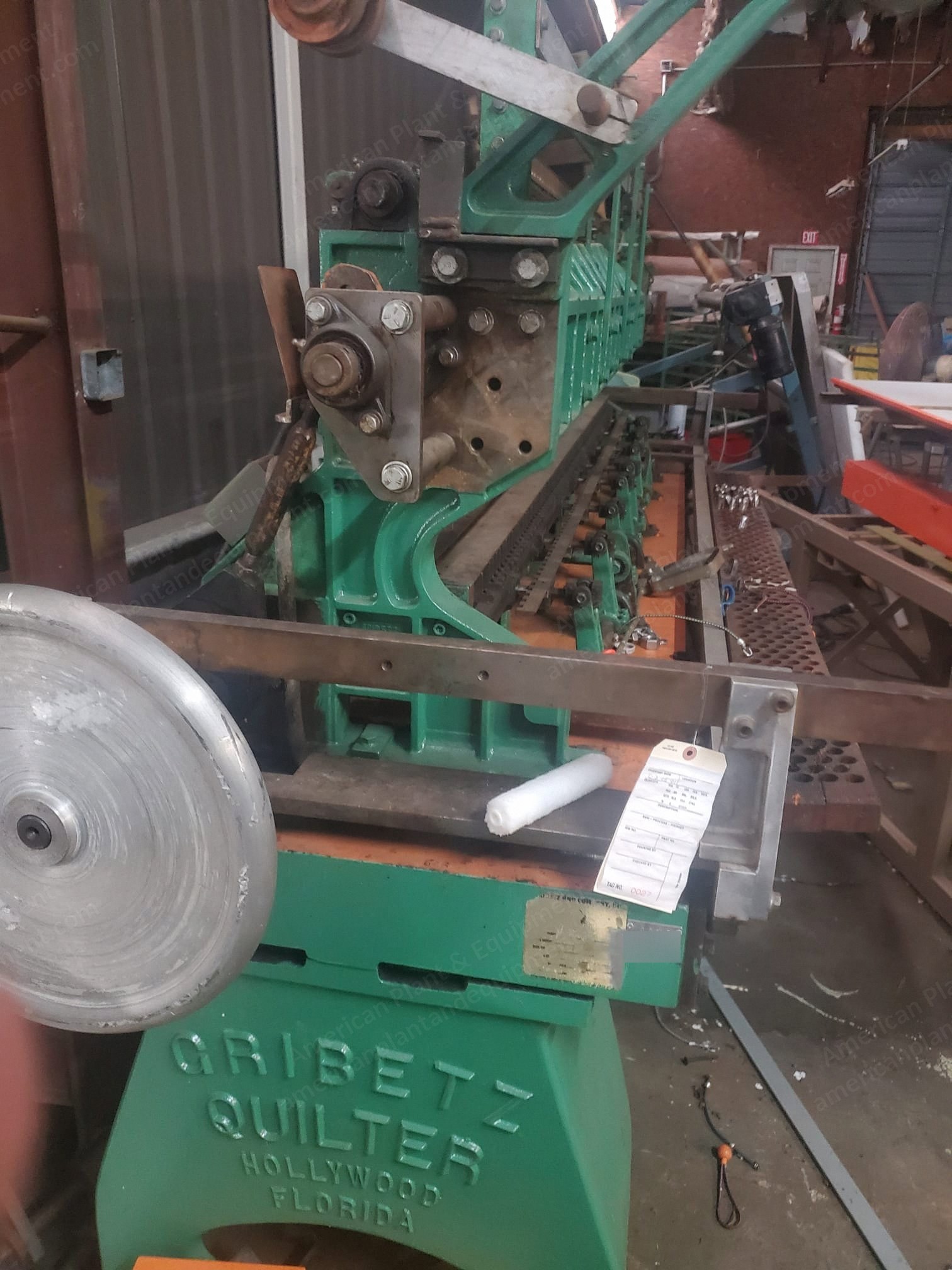 Gribetz, MC 2900, Lockstitch Quilter, Working Width 88", 2 Bar, Thread Detector
