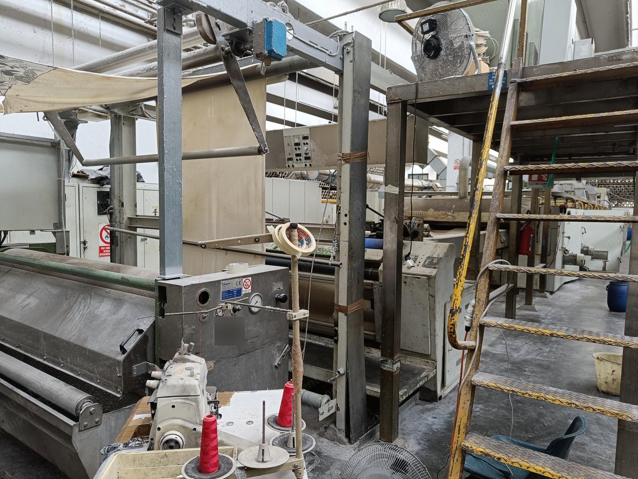 Brueckner, Flat Stenter, 1990, 2200mm Working Width, 6 Chambers, Gas Heated