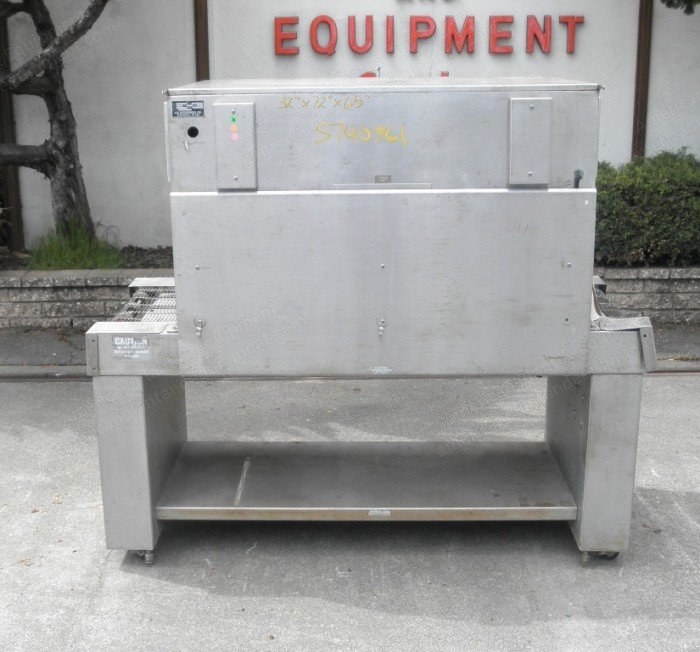 J&D Enterprises, JD212, Shrink Tunnel, 22" x 12" Opening, Stainless Steel Mesh Belt