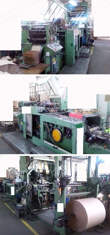 Fischer & Krecke, 53BB/43, 1988, Block-Bottom Bag Machine, Max Material Width 1100mm, Max Roll Diameter 1050mm