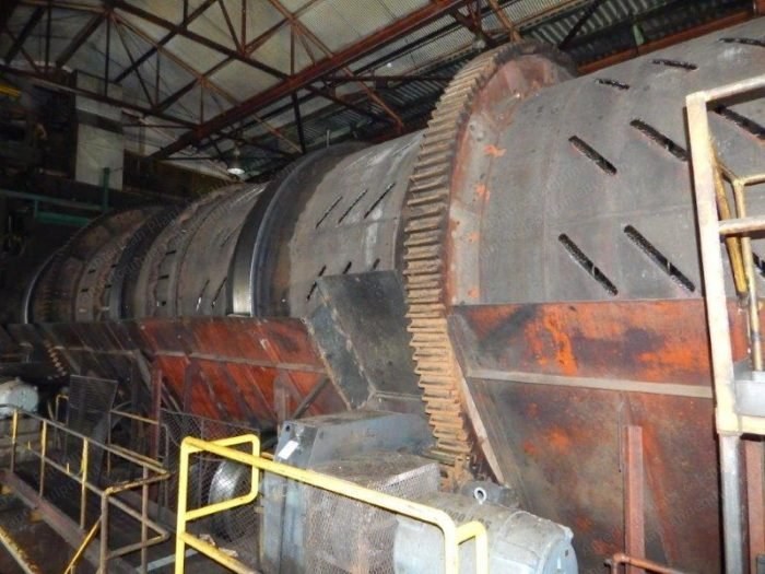 Debarking Drum, 56' x 12', (2) 28' Sections, (2) 125 HP