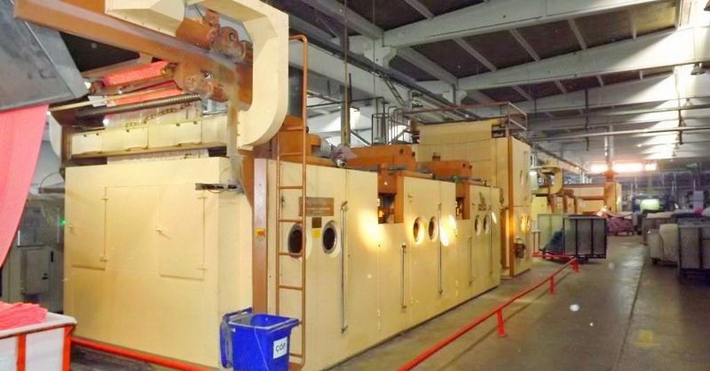 Anglade Tumbler Dryer, 2002, 2400mm Working Width, 4 Chambers, Steam Heated