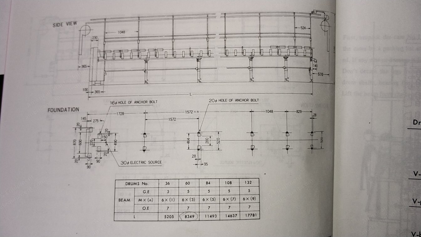 Kamatsu, RTW, 2009, Double Sided, 60 Positions, 6" Traverse, with Waxing Attachment