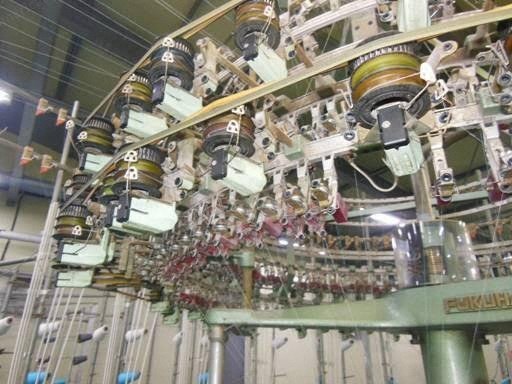 Fukuhara, SEC-BV/ST, 34" Diameter, 28 Gauge, 36 Feeders, 4 Color Jacquard Circular Knitting Machine