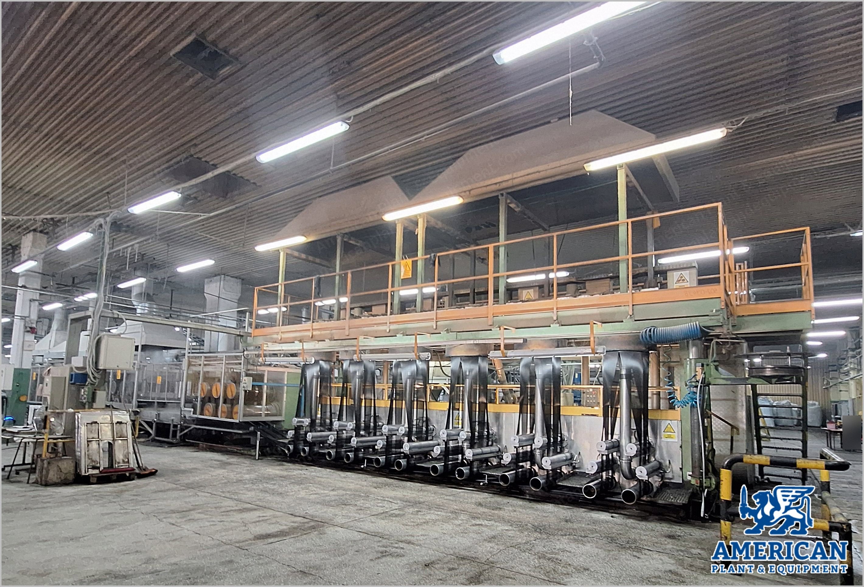 Meccaniche Moderne, Finetex 1-EBC120HT-36/6-750/400-800/PET, 2005, 900 Tons/Month, 120mm Screw, 6 Spinning Heads