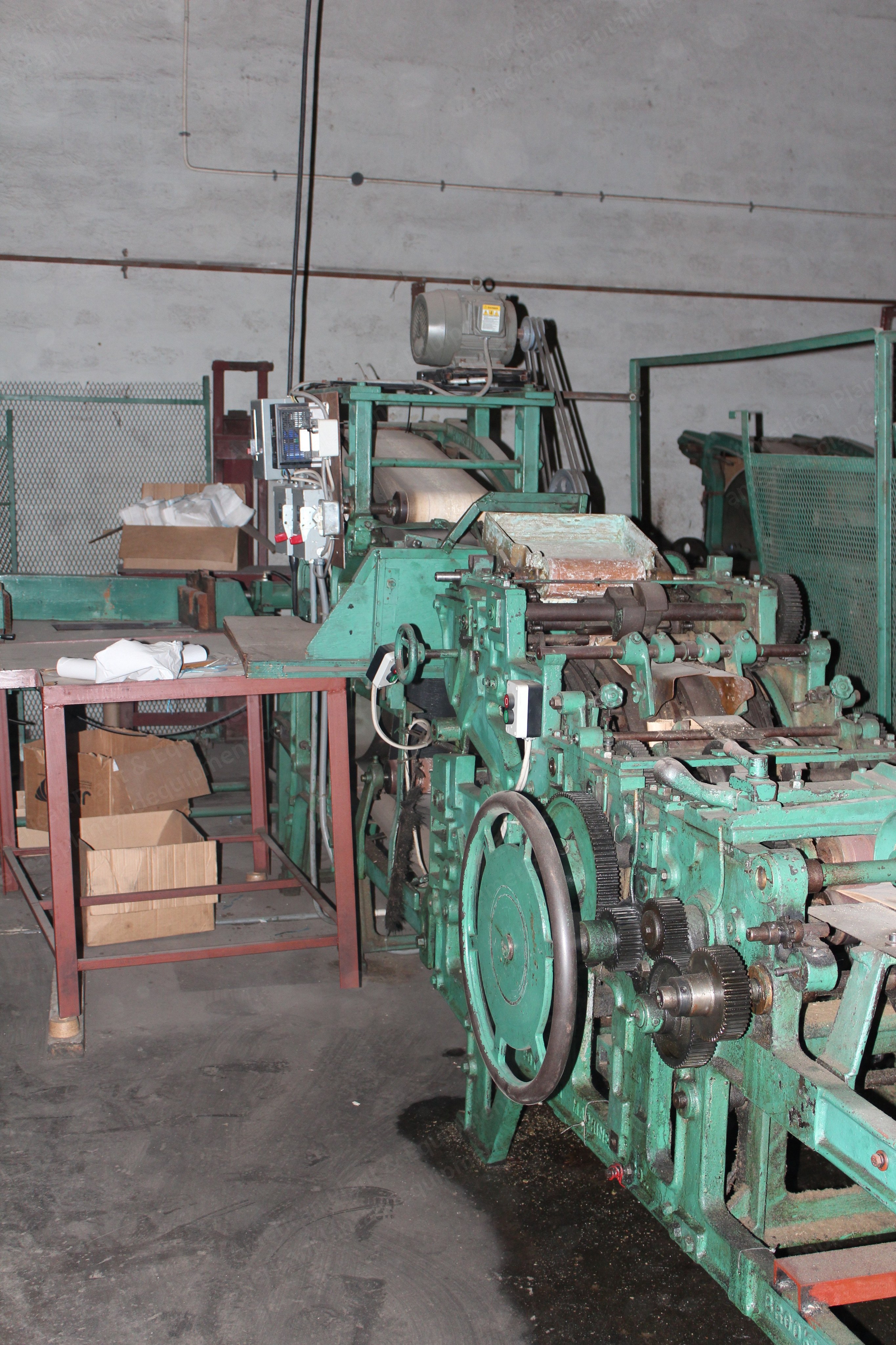 Potdevin, 83 SOS, Paper Bag Machine, 2-Color Flexo Tail Printer, 6" to 8.375" Bag Width, 200 to 450 BPM