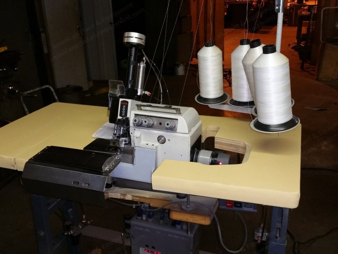 Porter, 2002 Serger Flanger, Fully Rebuilt, with Table Motor and Needle Positioner
