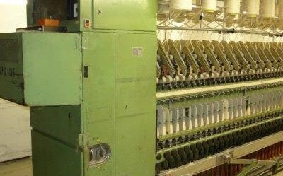 Zinser, 319L, 1978, Worsted Ring Spinning Frame, 410 Spindles, 82.5mm Pitch, 55mm Ring Diameter