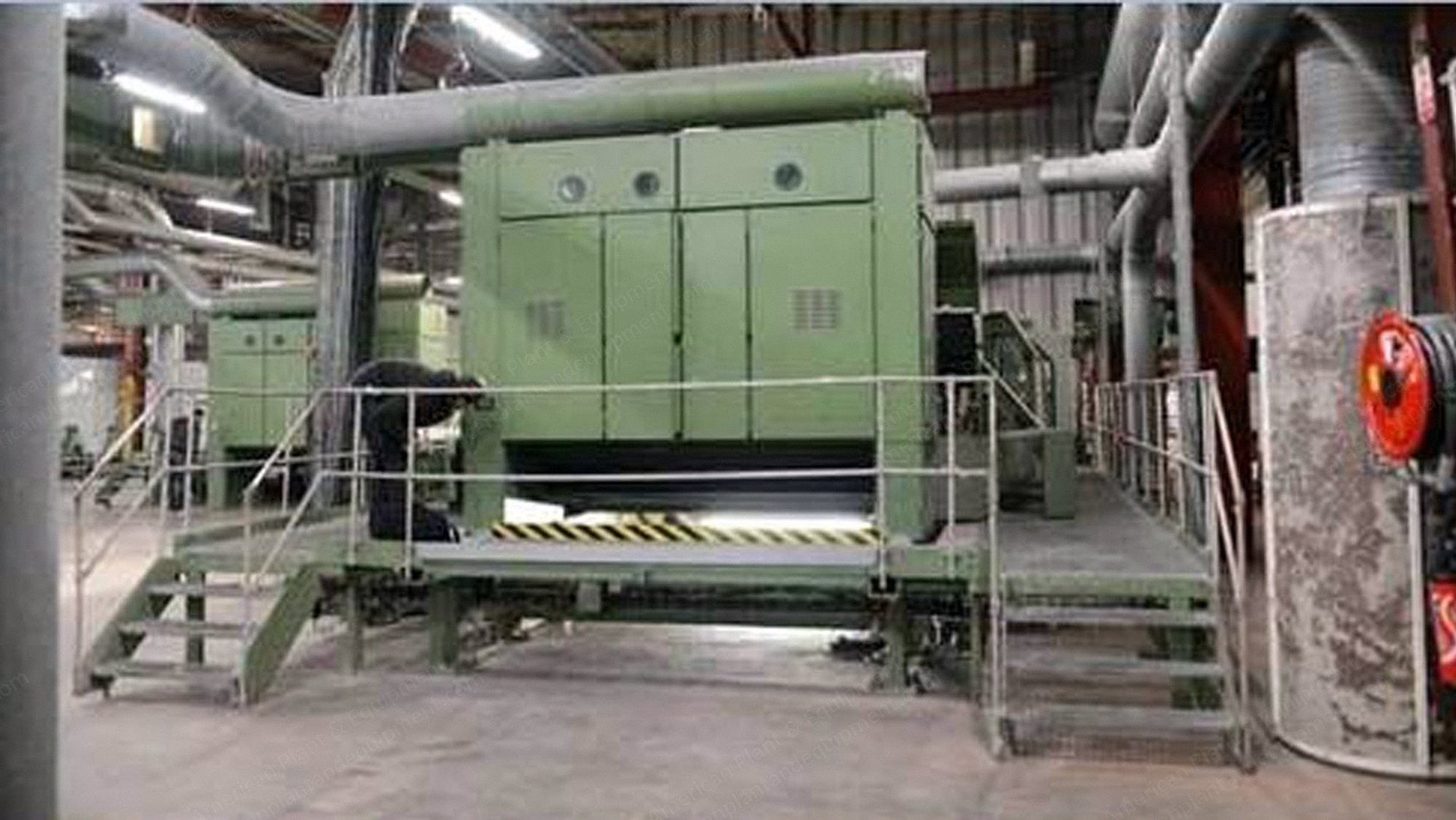 Spinnbau, Trutzschler, Edelmann Nonwoven Thermobonding Line, 1993, Working Width 2500mm
