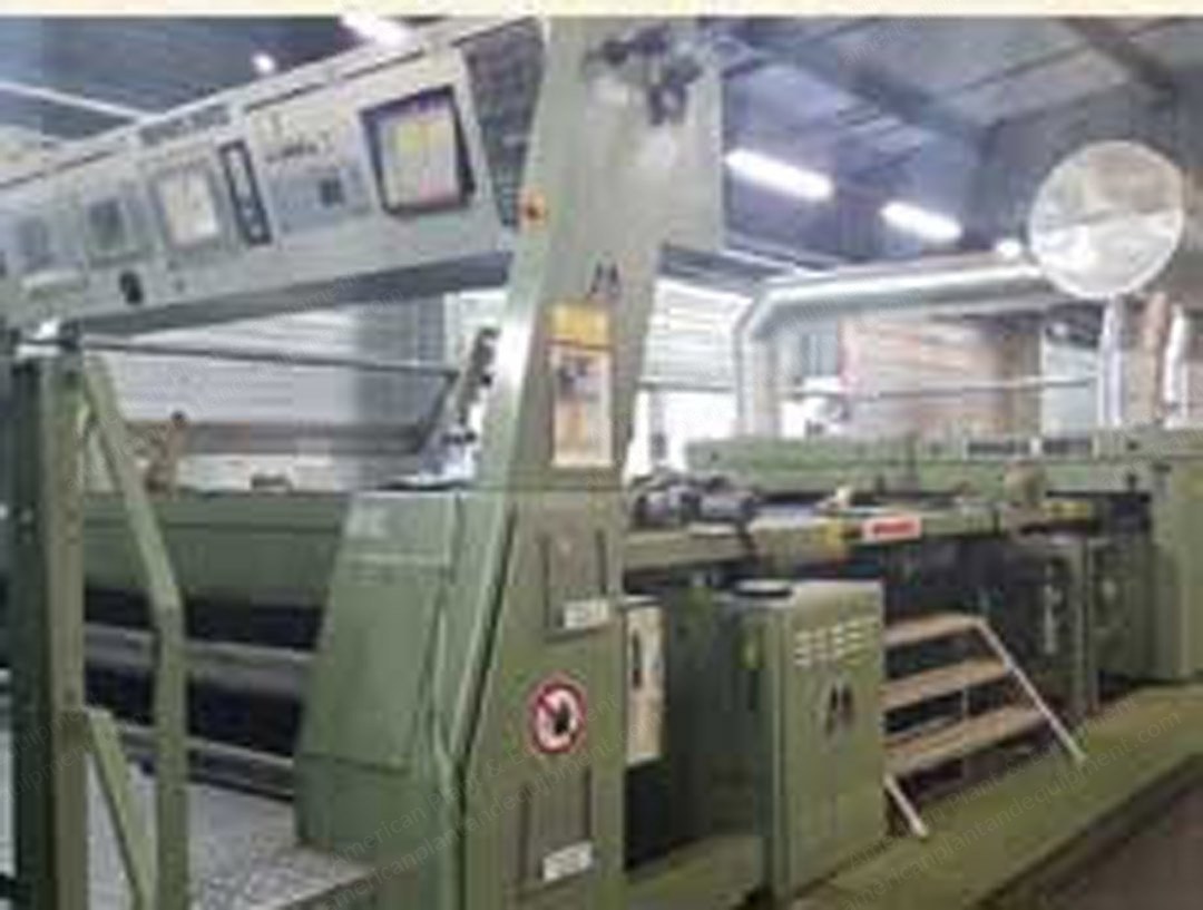 Monforts Stenter, 1996, 2200mm Working Width, 8 Chambers, Gas Heated, Mahlo Weft Straightener